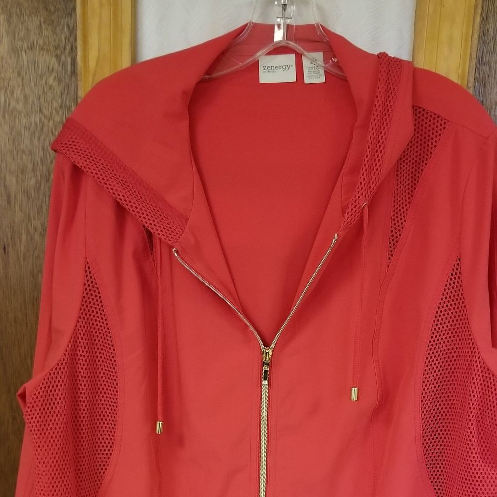 Chico's  Zenergy Coral Hooded Jacket